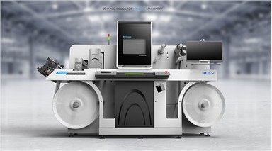 Máquina de mejora del efecto de postimpresión de etiquetas de chorro de tinta/barniz digital