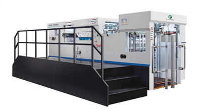 Máquina troqueladora plana totalmente automática 1800BQ con eliminación de desechos